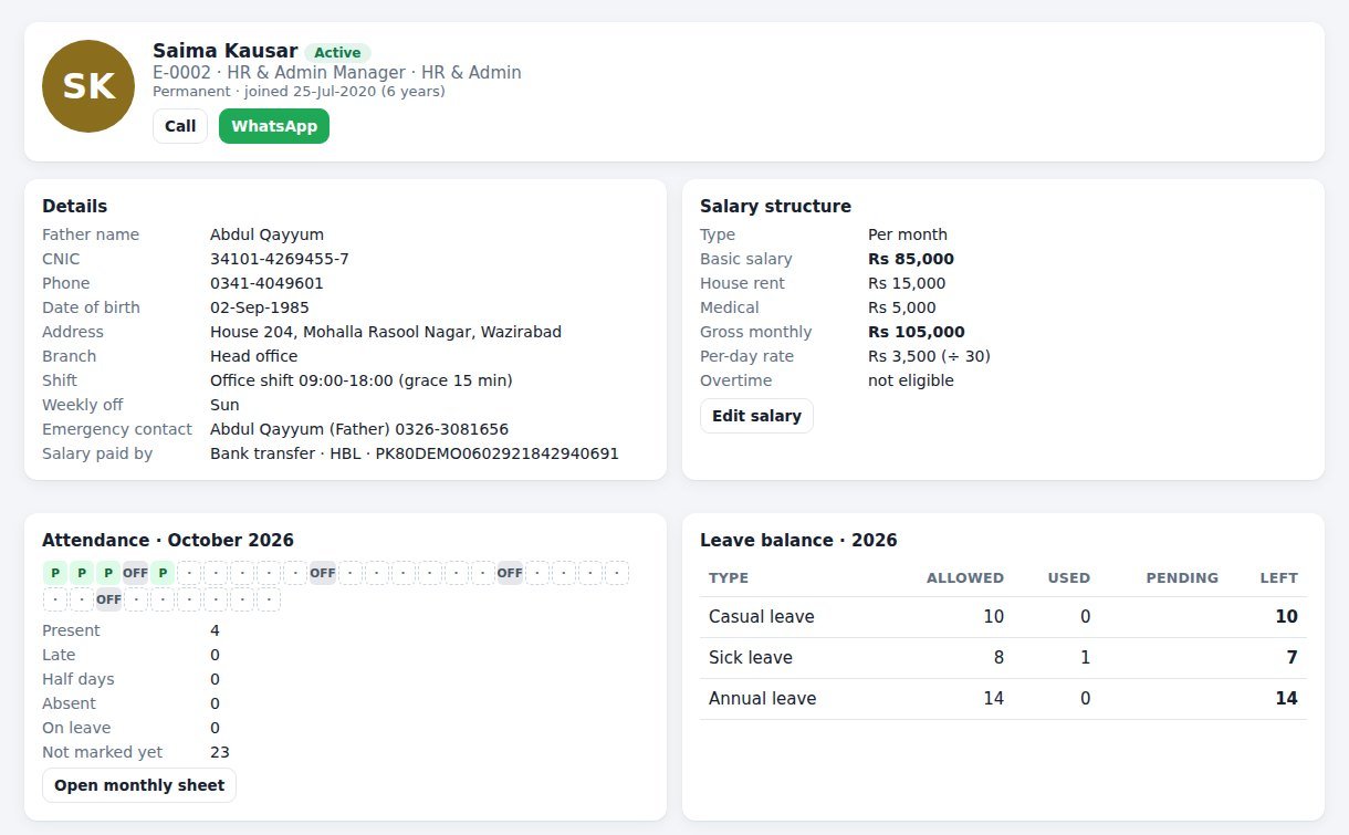 Employee profile